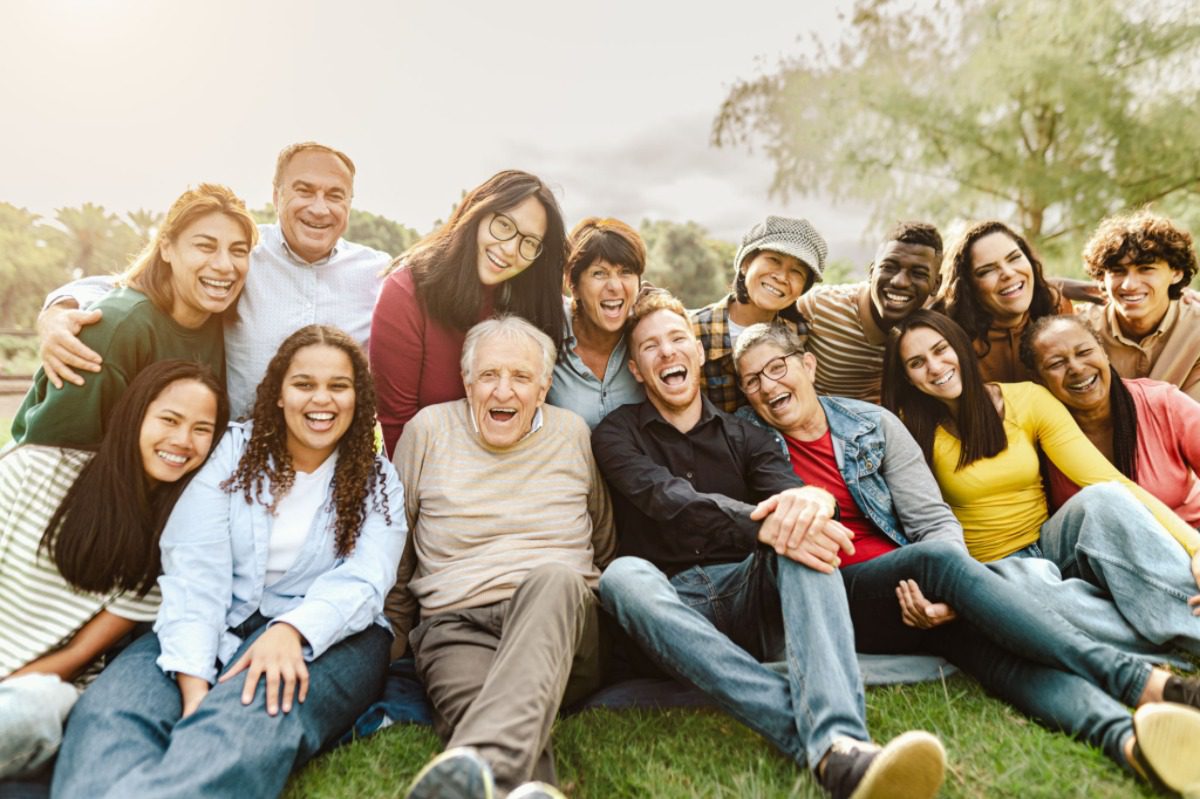 Group of happy people